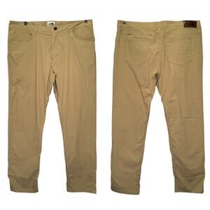 The North Face Men’s 38 x 32 Solo Utility Hiking Nylonn Stretch Pants Khaki Tan